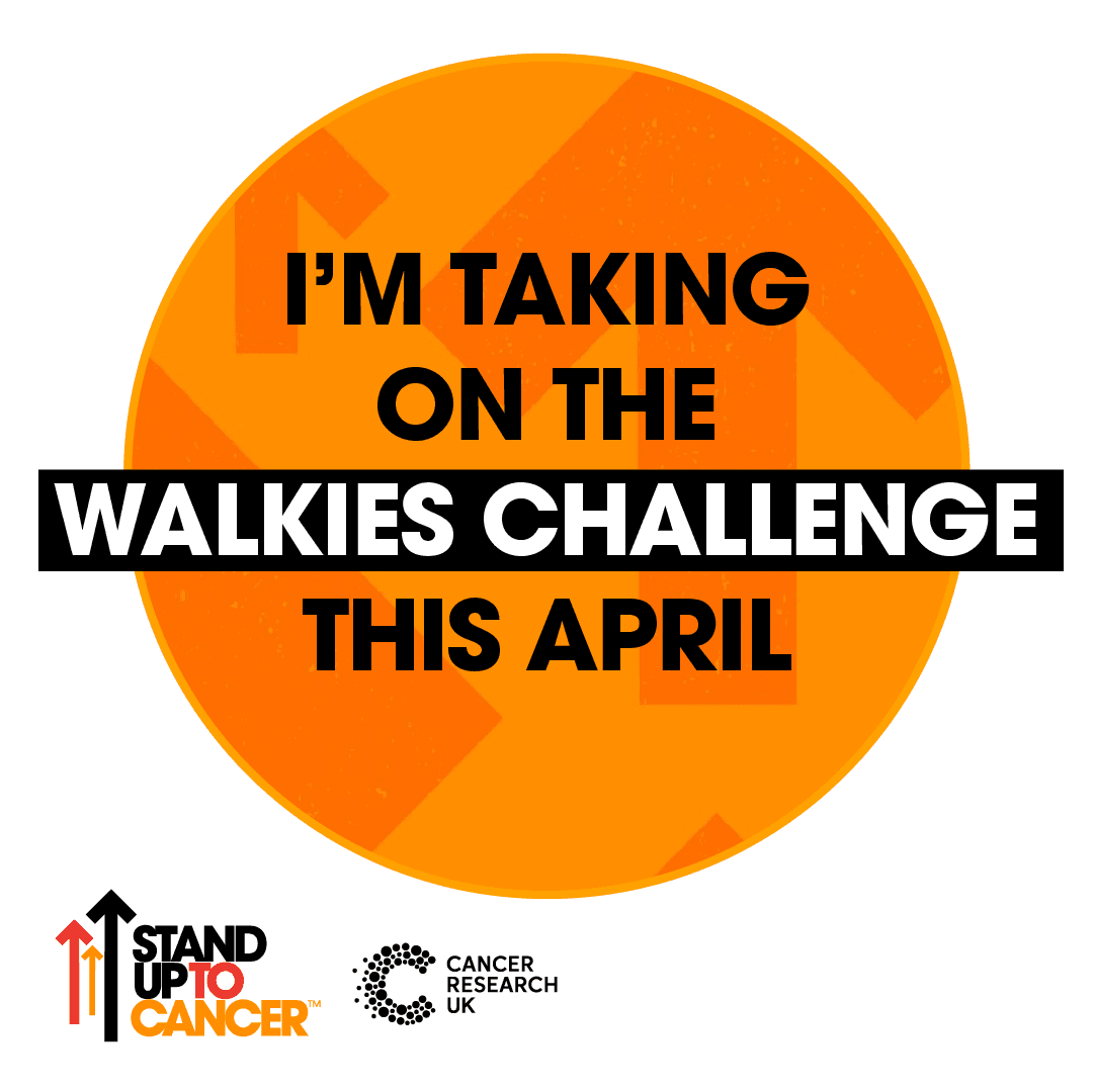 I'm taking on the walkies challenge this April.