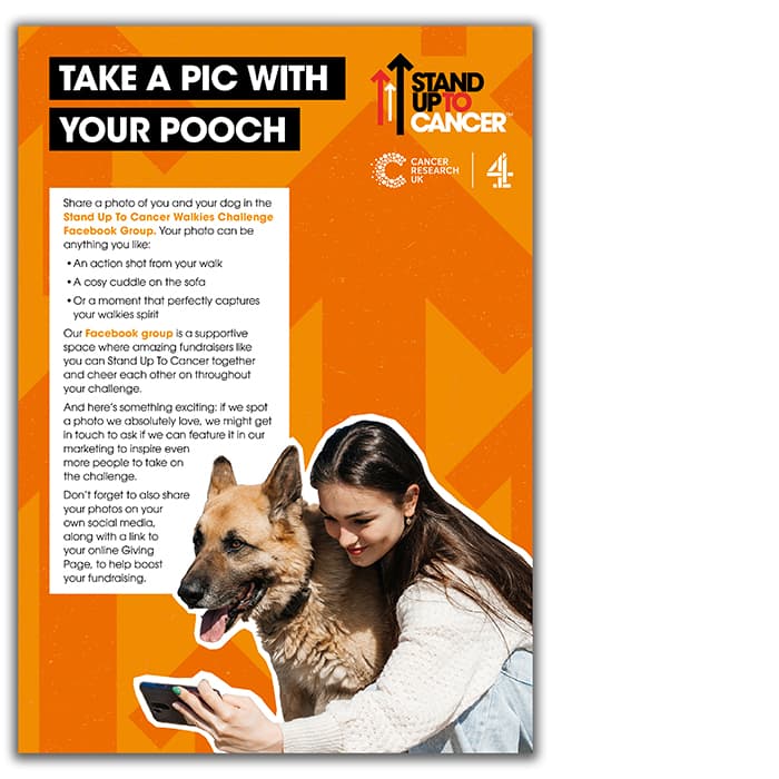SU2C April Walkies Challenge fundraising pack thumbnail page 10.