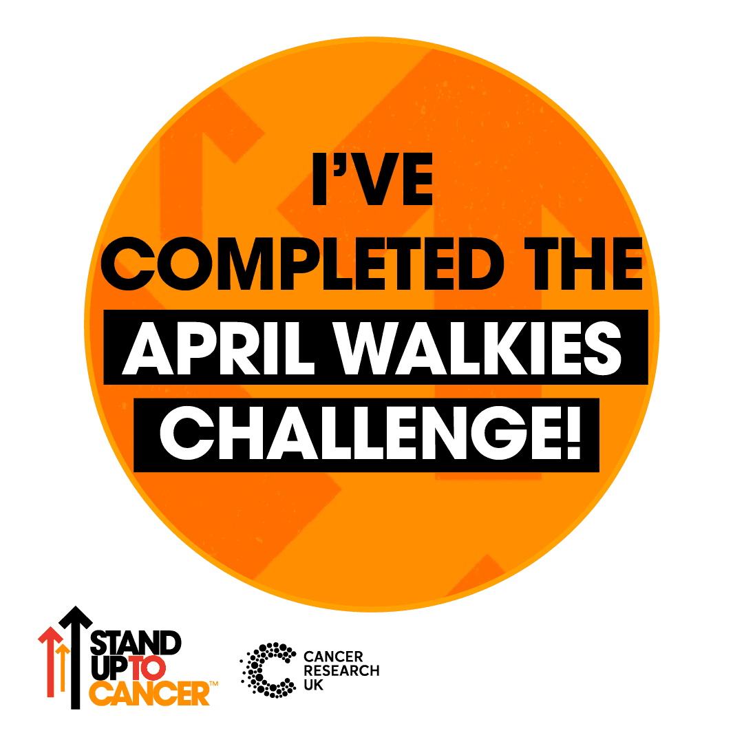 I've completed the April Walkies Challenge!
