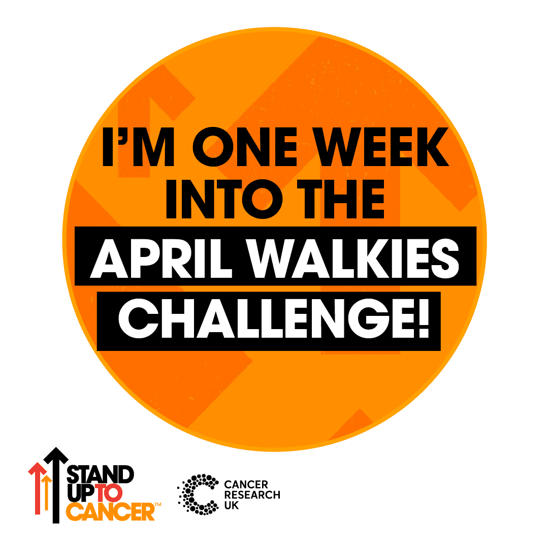 I'm one week into the April Walkies Challenge!